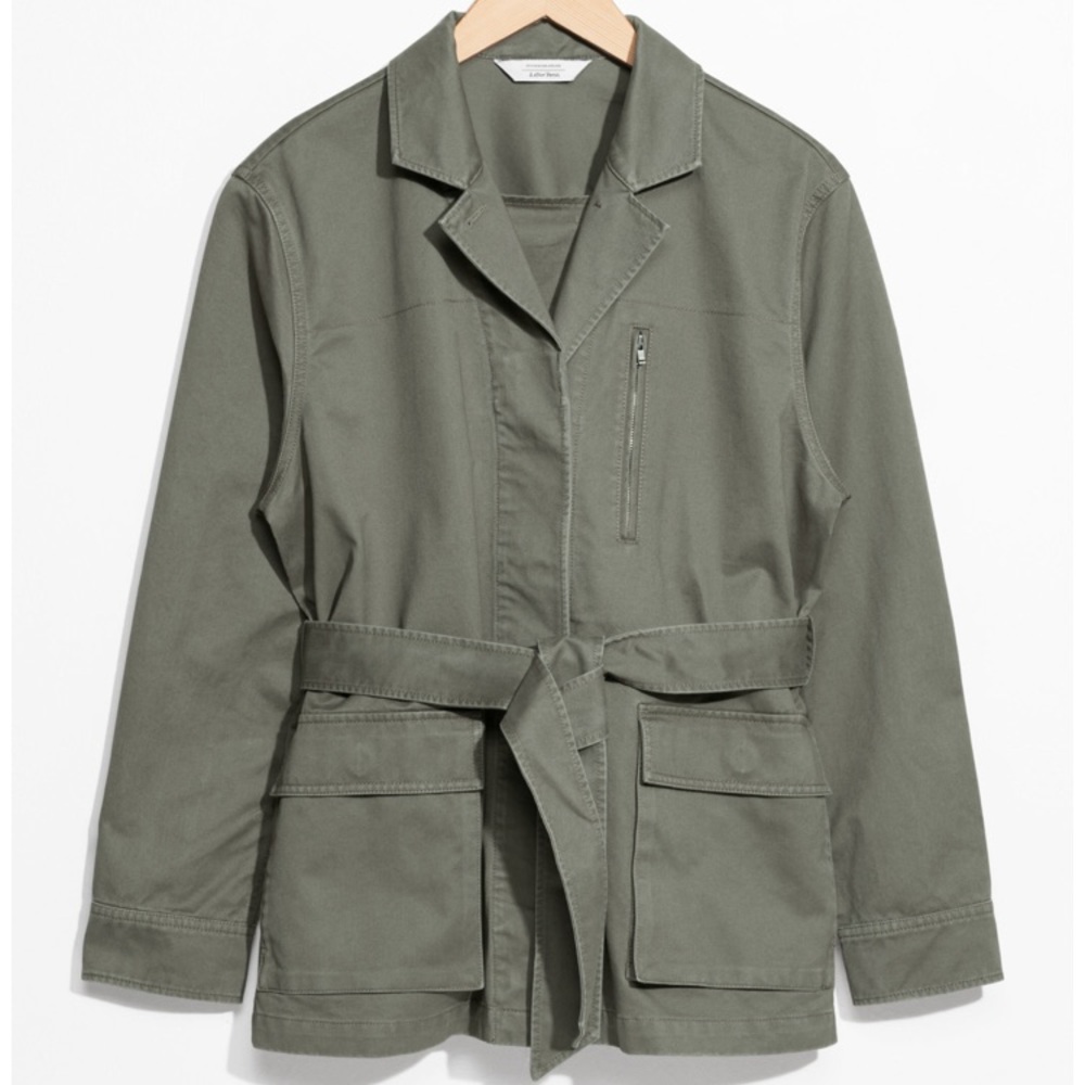 & Other Stories Belted Army Jacket